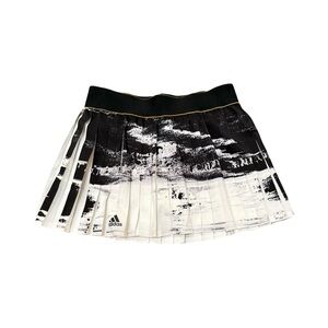 Adidas Black and White Pleated Tennis Skirt